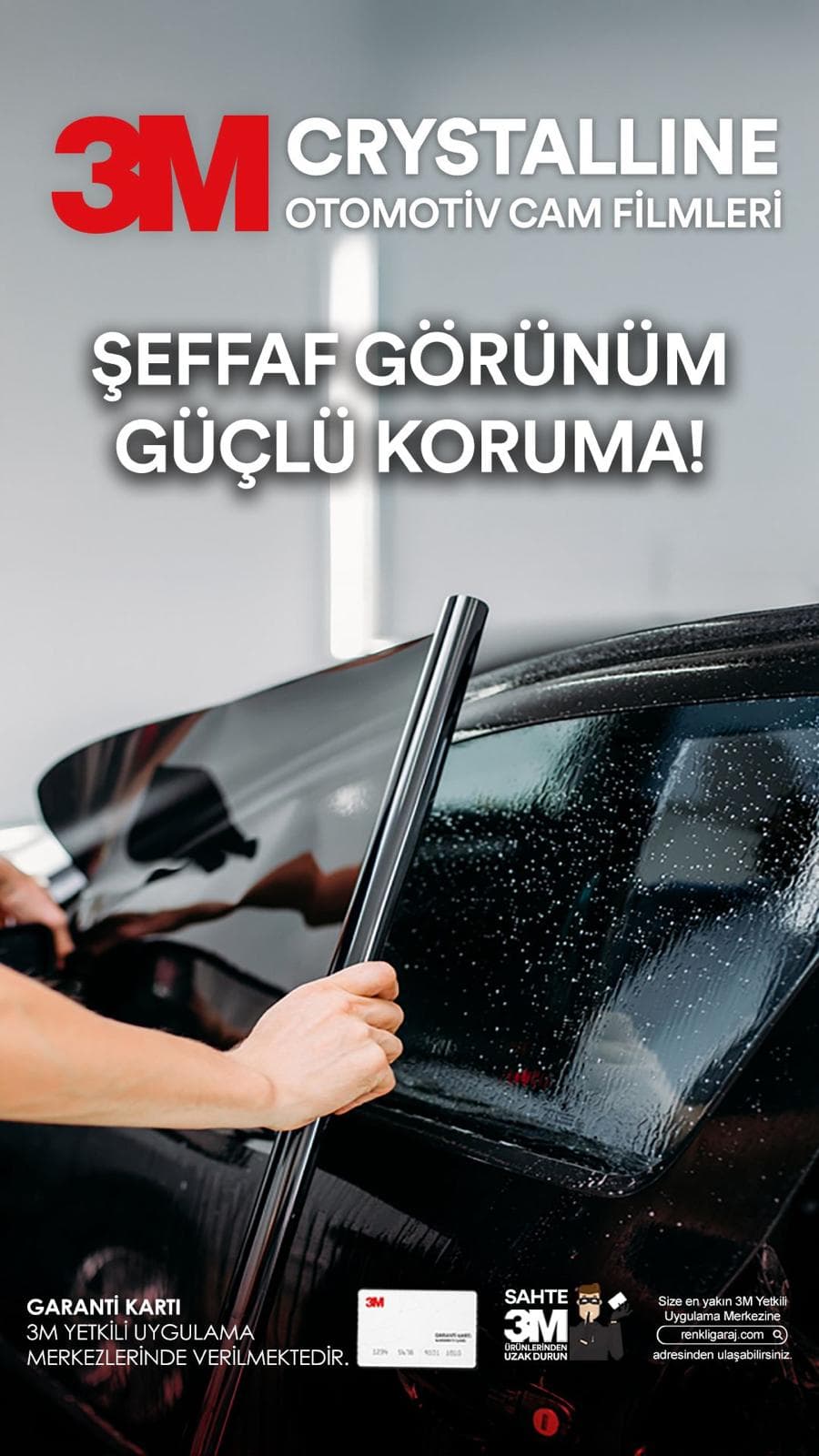 3M Crystalline cam filmi afişi - Silifke yetkili uygulama, AVŞARLILAR 3M